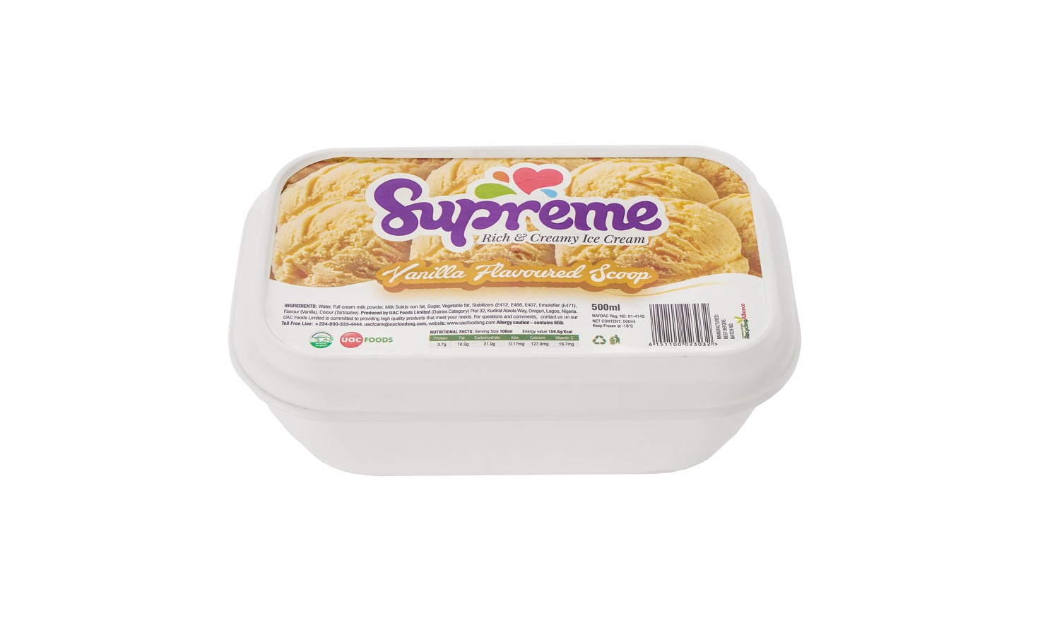 Supreme Ice Cream 120Ml